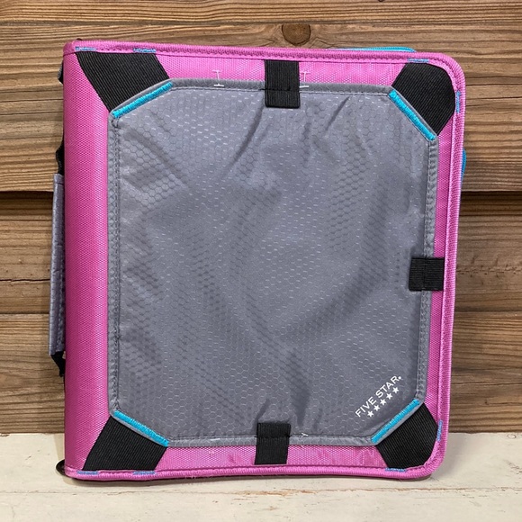 mead Office Five Star 3 Ring Zipper Binder With Expansion Panel